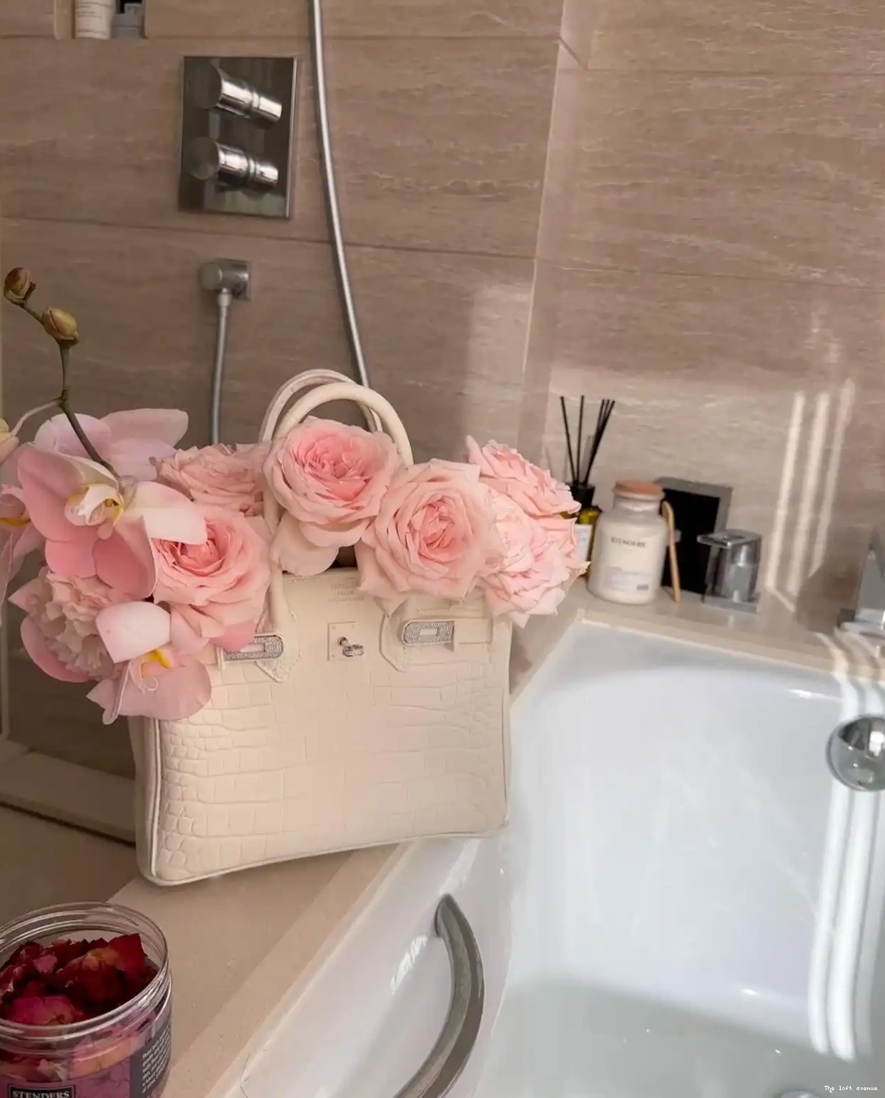 BIRKIN CUSTOM FLOWER BAG VASE 0616